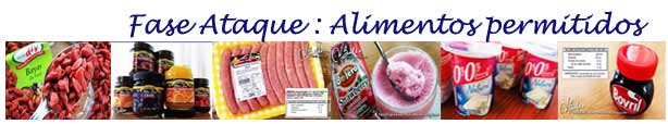 Ataque Alimentos permitidos (dieta Dukan)