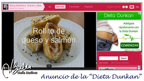 Anuncios de la "Dieta Dunkan", con N