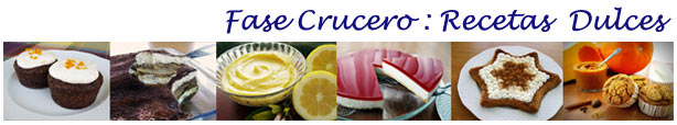 Fase Crucero Recetas Dulces