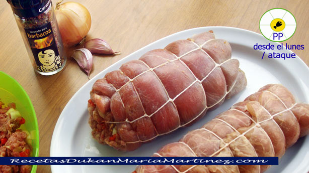 Matahambre Dukan fase Ataque (Receta de falda de ternera rellena, paso a paso)