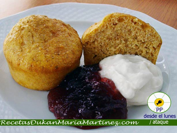 Alaju Dukan fase Ataque: bizcochitos de leche y salvados