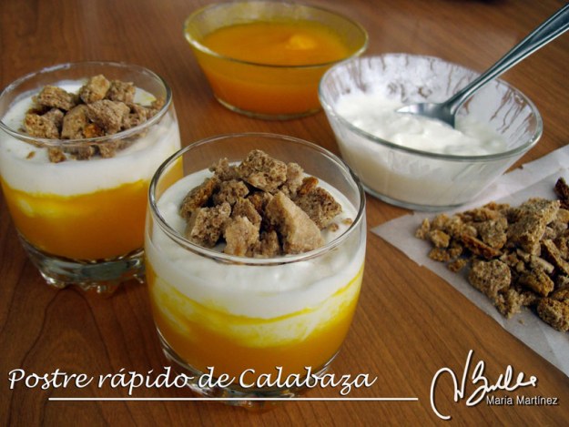Recetas Dukan: Vasitos de calabaza y yogur