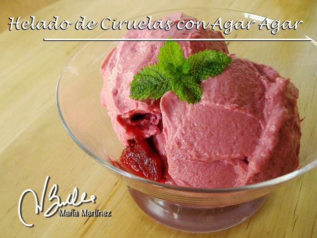 Recetas Dukan: Helado de ciruela roja