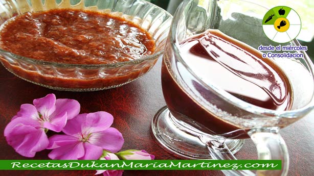 Mermelada Dukan de Fresa y Sirope casero de Fresa, para Consolidación o para la NUEVA dieta Dukan desde el miércoles