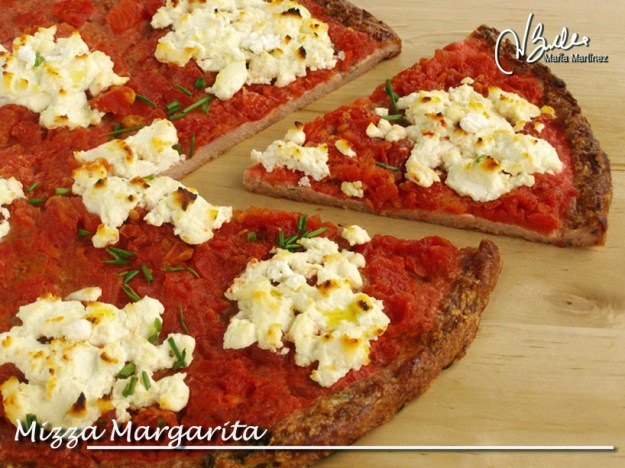 Mizza Margarita: Pizza Dukan con base de carne Mizza Margarita: Pizza Dukan con base de carne