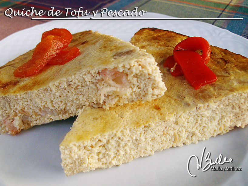 Quiche de Tofu y Pescado: Recetas Dukan 