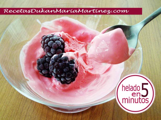 Helado Dukan fase Ataque, listo en 5 minutos (helado instantáneo)