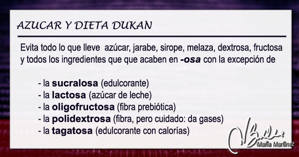 Oligofructosa y dieta Dukan:  ¿oligofructosa es lo mismo que fructosa?