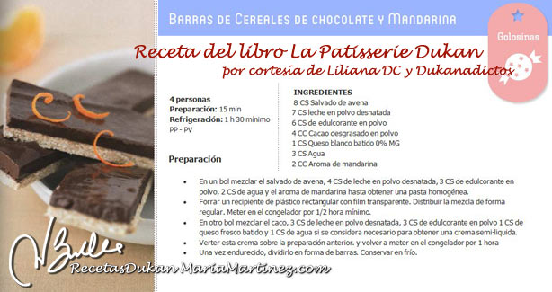 Barritas Dukan de Chocolate y Cereales Barritas Dukan de Chocolate y Cereales