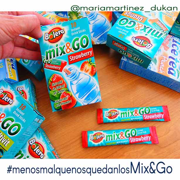 Bebidas Bolero Mix and Go: jugos en polvo sin azúcar, aptos para la dieta Dukan desde el primer día de la dieta
