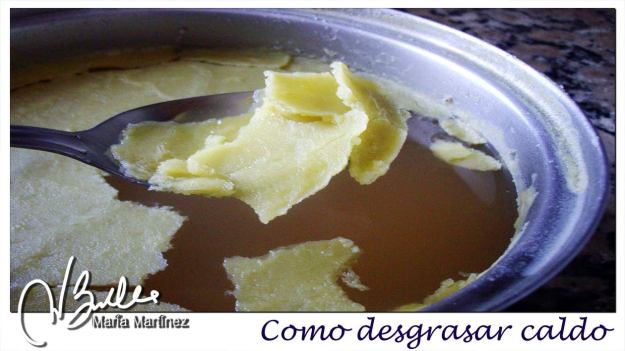 Caldo Dukan sin grasa: desgrasar un caldo casero