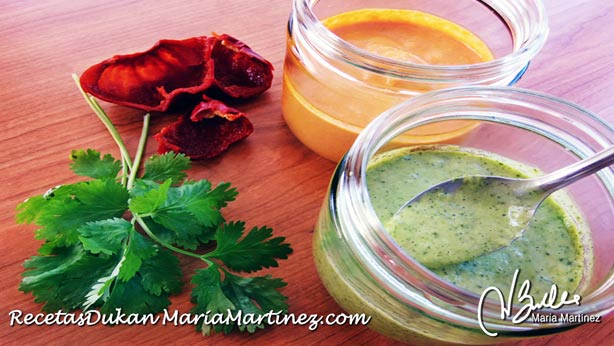 Salsa Dukan fase Ataque: Mojo Rojo y Mojo de Cilantro