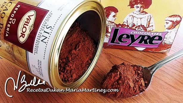 Brownies Dukan de Chocolate y Salvados (Crucero PV) Super Alimentos Dukan: Cacao Puro desgrasado sin azúcar