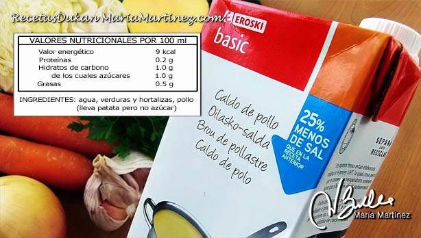 Sopa Quema Grasa Dukan: Caldo Desgrasado sin azúcar añadido