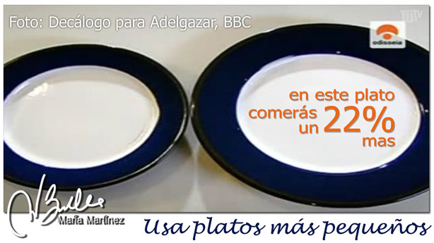 Decálogo para Adelgazar: el tamaño de los platos importa