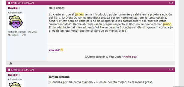 Jamón Serrano: tolerado Dukan Jamón Serrano: tolerado Dukan