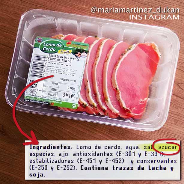 Lomo de Cerdo NO apto Dukan (lleva azúcar)
