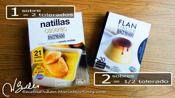 Tolerados Dukan: Preparados para Flan