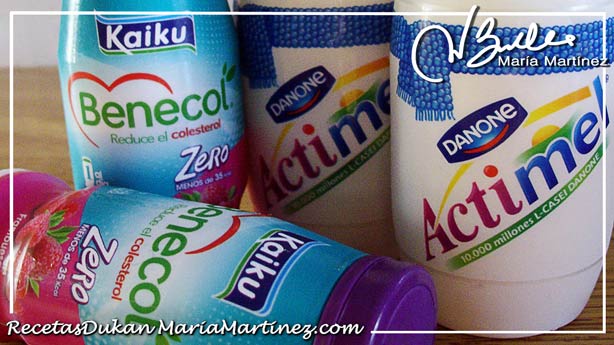 Dukan: Actimel 0, Danacol, Benecol de Kaiku