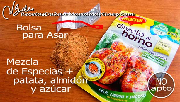 Bolsas para Asar Dukan: Directo al Horno Maggi (NO apta)
