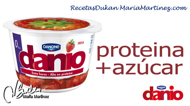 Danio de Danone y Dieta Dukan: NO apto (proteína + azúcar) Danio de Danone y Dieta Dukan: NO apto (proteína + azúcar)