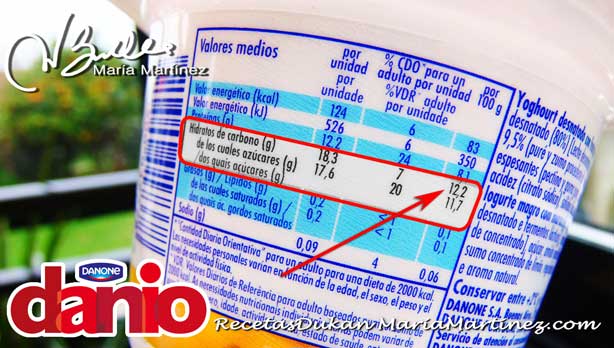 Danio de Danone y Dieta Dukan: NO apto Danio de Danone y Dieta Dukan: NO apto