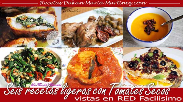 Recetas Dukan con Tomates Secos