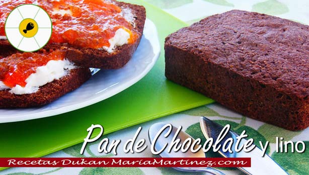 Pan Dukan de Lino y Chocolate {Desayuno dieta Dukan}