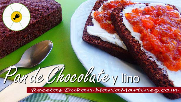 Pan Dukan de Lino y Chocolate {Desayuno dieta Dukan}