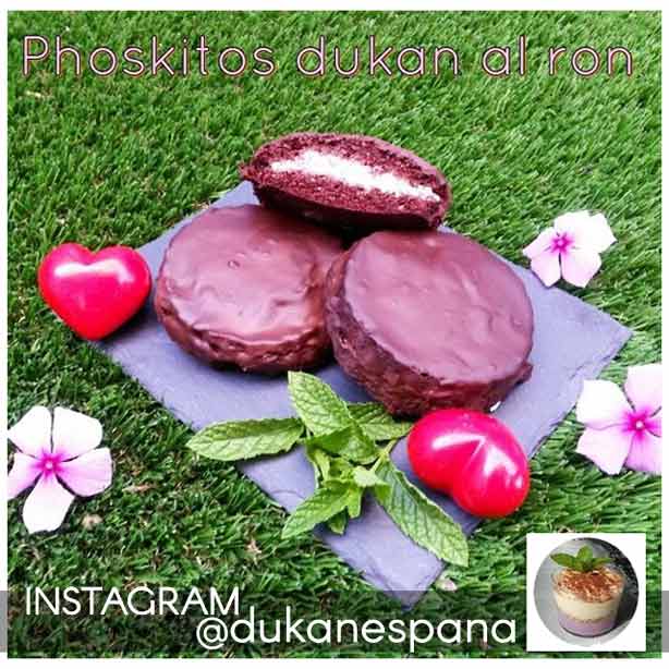 Postres Dukan: "phoskitos" Dukan hechos con pan de lino y chocolate