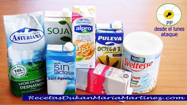 Leche dieta Dukan: leche desnatada (cantidad autorizada, tipos, etc)