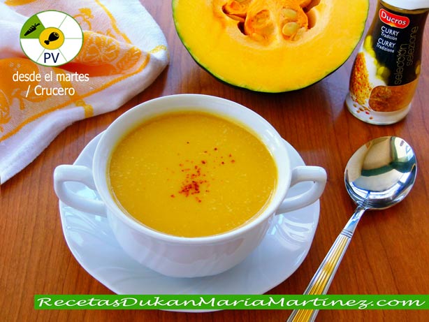 Maria Martinez Dukan: Crema de Calabaza y curry (Crucero PV)