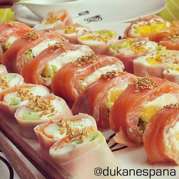 Sushi Dukan, receta sin arroz