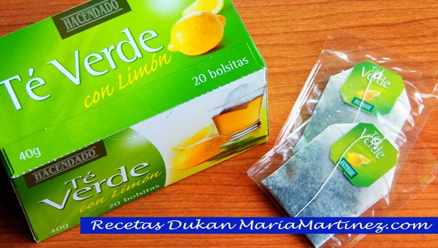 Bebida adelgazante de té verde (dieta Dukan)