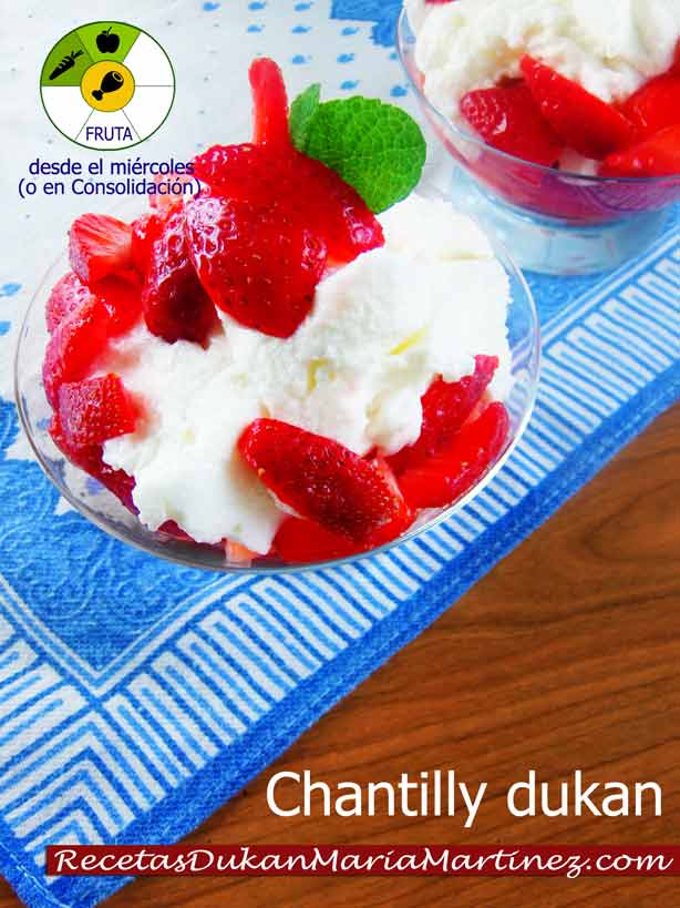 Chantilly Dukan con Fresas (NUEVA dieta Dukan 2015)