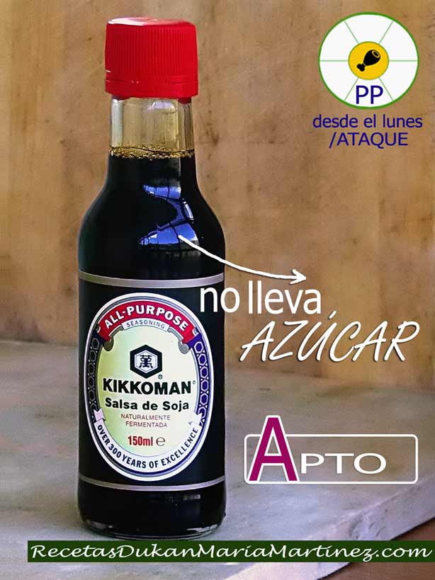 Salsa de Soja y dieta Dukan ¿qué marcas son aptas desde Ataque?