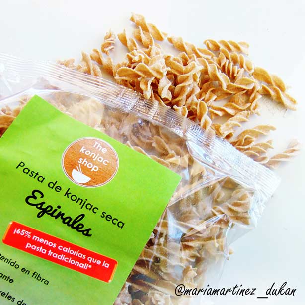 Fideos de konjac secos con Amaranto, aptos Dukan desde Ataque