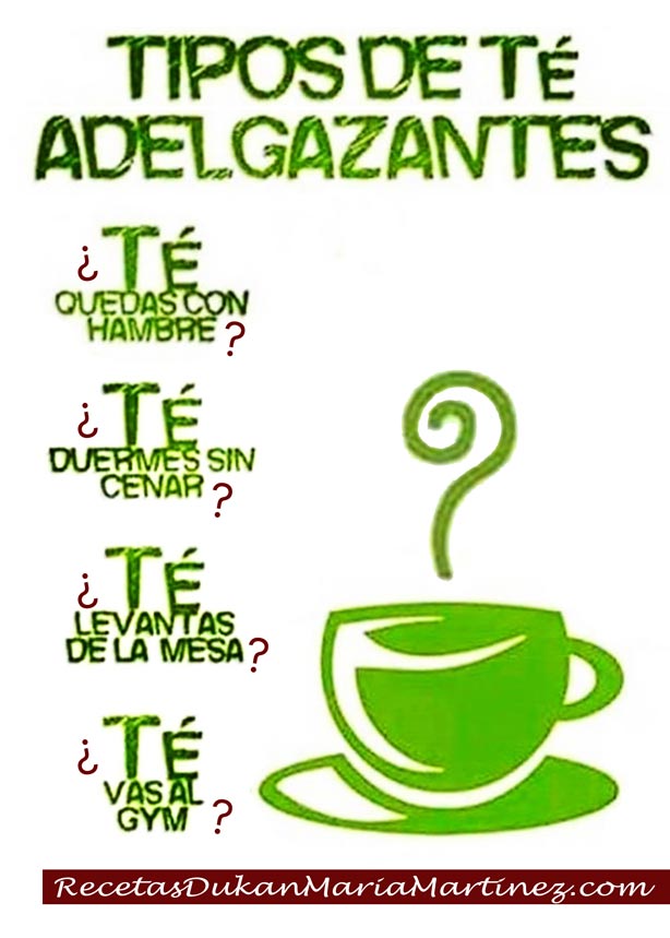 Tipos de Té Adelgazante y dieta Dukan: mitos y verdades sobre lo que de verdad 