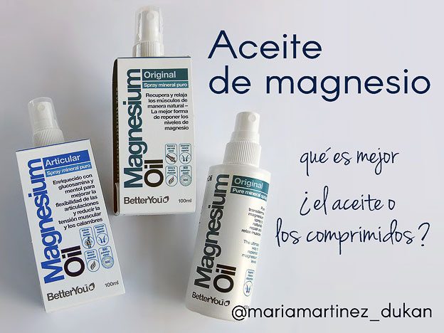 Aceite de Magnesio o comprimidos, ¿qué es mejor?